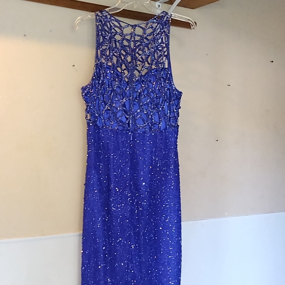 NWOT Royal Blue Holiday Dress. - Picture 6 of 10